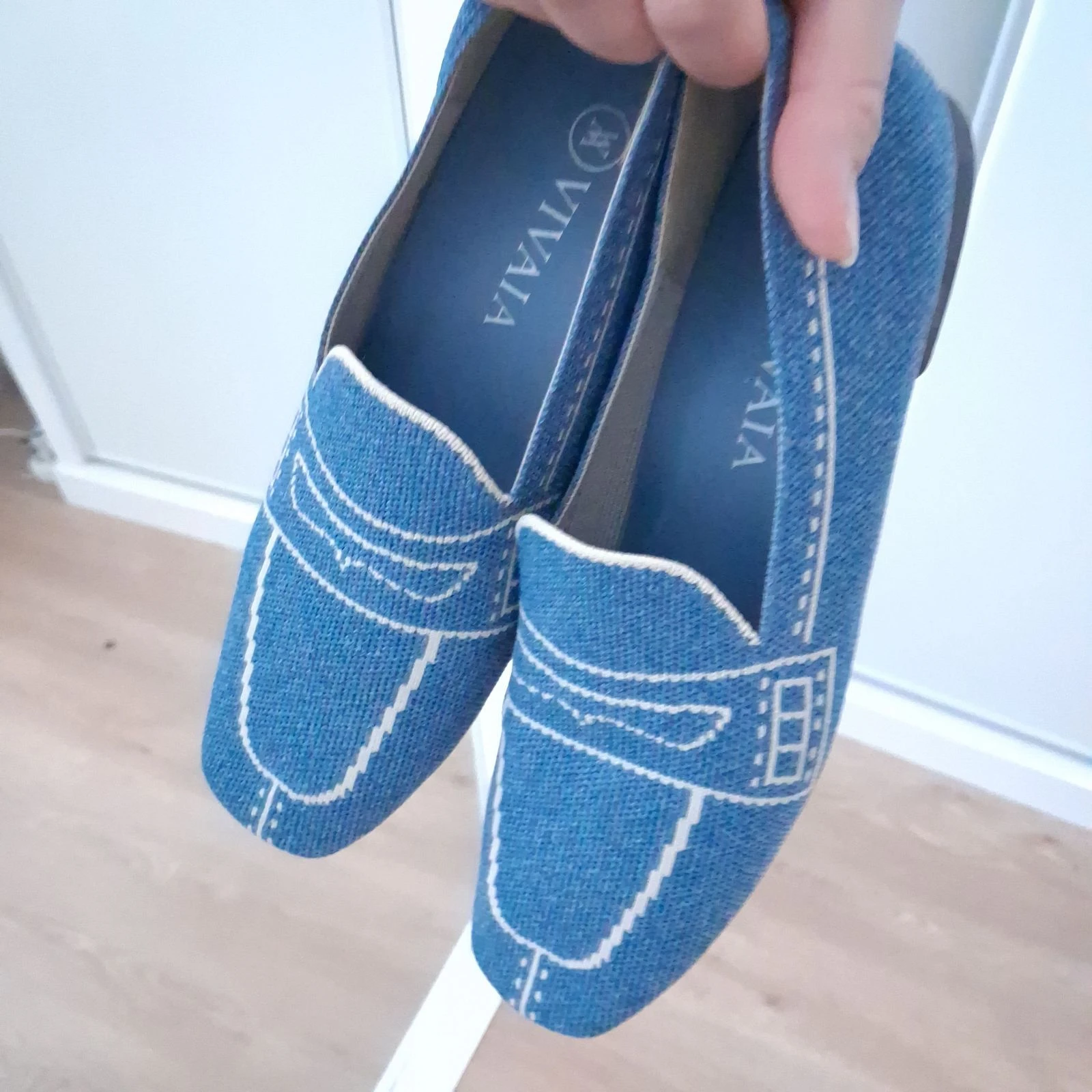 Vivaia ballerine style mocassin bleu